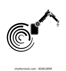 robotics, robot hand, robot icon