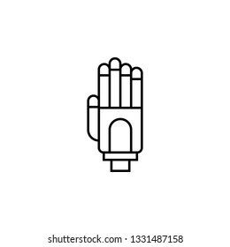 Robotics robot hand outline icon. Signs and symbols can be used for web, logo, mobile app, UI, UX