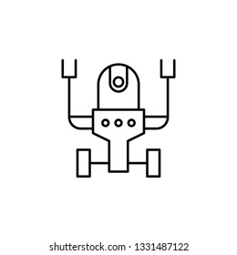 Robotics robot outline icon. Signs and symbols can be used for web, logo, mobile app, UI, UX