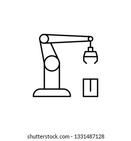 Robotics robot outline icon. Signs and symbols can be used for web, logo, mobile app, UI, UX