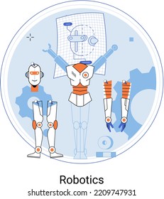 Robotics scientific and technical base for design, production and application of robots. Programmable controlled mechanical device capable of performing task and interacting with external environment
