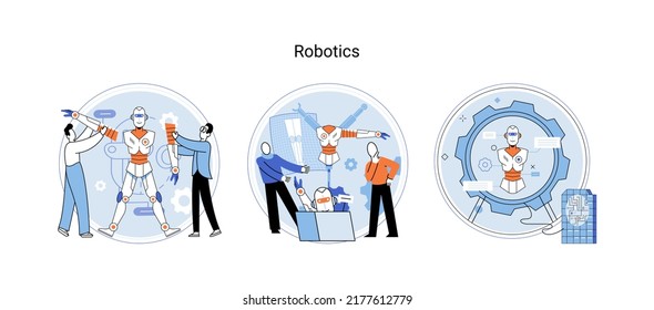 Robótica científica y técnica, producción de metáforas y aplicación de robots. Robot de construcción de dispositivos mecánicos programable en laboratorio. Fabricación inteligente industrial de brazo robótico. Sistemas ciberfísicos