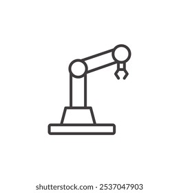 Icono de trazo ROBOTICS en negro