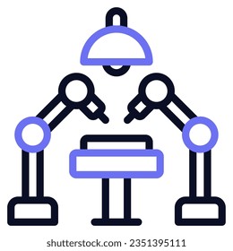Robotics in Surgery Icon for uiux, infographic, etc