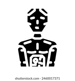 robotics tech enthusiast glyph icon vector. robotics tech enthusiast sign. isolated symbol illustration