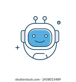 Robotics Technology Vector Illustrtaion Icon Design