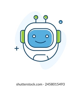 Robotics Technology Vector Illustrtaion Icon Design