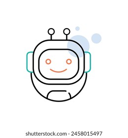 Robotics Technology Vector Illustrtaion Icon Design