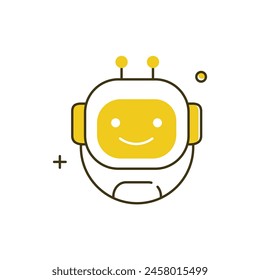 Robotics Technology Vector Illustrtaion Icon Design
