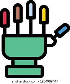 robotics vector color line icon
