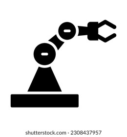 Icono De Glifo Vector Robotics Para Uso Personal Y Comercial.
