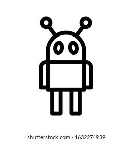 robotics vector thin line icon 