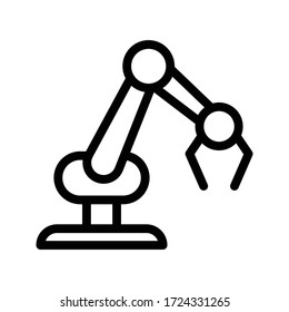 robotics vector thin line icon 