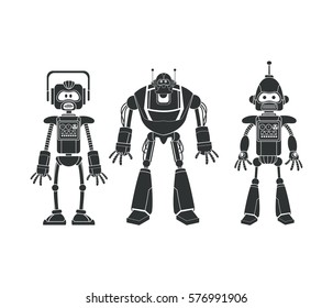robots collection machine pictogram