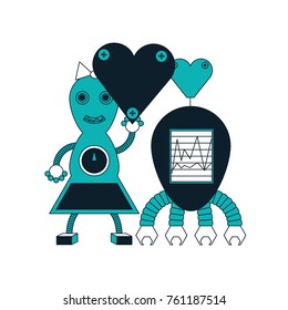 robots couple icon