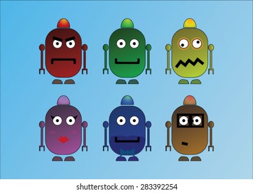 Robots with expressive faces