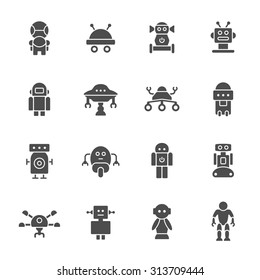 Robots Set Modern Vector Flat Design Stock Vector (Royalty Free ...