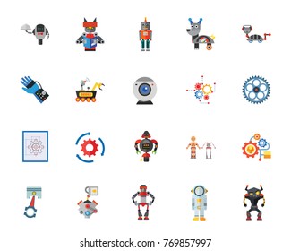Robots icon set