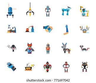 Robots icon set