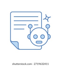 Roboter Symbol, Vektorgrafik