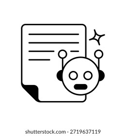 Robots Icon Vector ilustración de stock