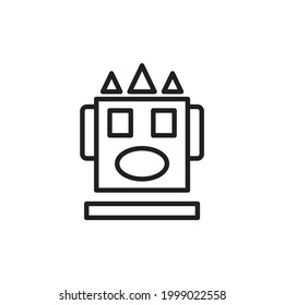 arte vectorial de iconos de logotipo robótico