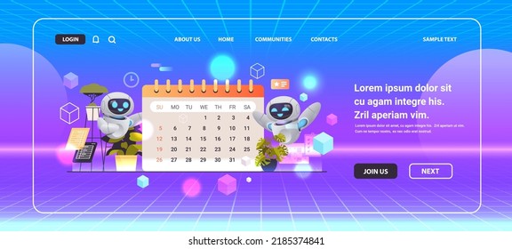 robots planning day scheduling appointment time management artificial intelligence technology metaverse