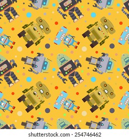 Robots Seamless Pattern
