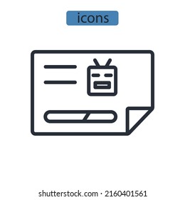 robots txt icons  symbol vector elements for infographic web