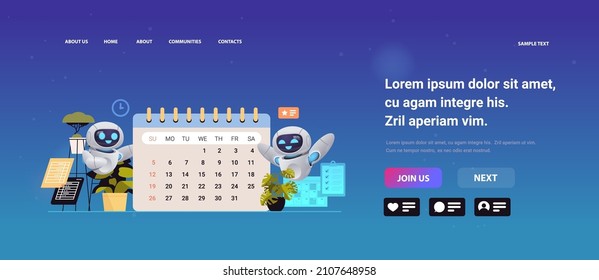 robots using calendar planning day scheduling appointment time management artificial intelligence