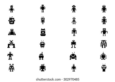 Robots Vector Icons 4 