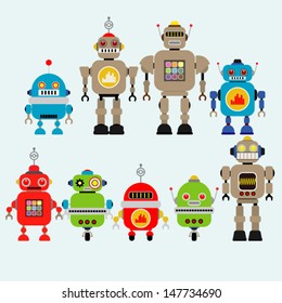 Robots vector set 