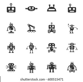 robots web icons for user interface design