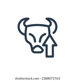 Robust Bull Market Trends Vector Icon Illustration