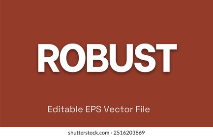 Tipografia vetorial eps robusta e editável 