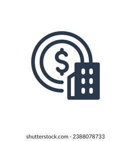 Robust Market Capitalization Assessment Vector Icon Illustration
