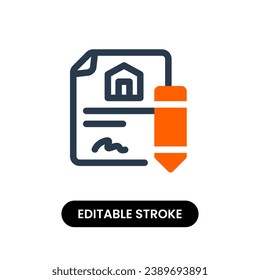 Robust Real Estate Contract Negotiation Vector Icon Illustration