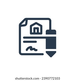 Robust Real Estate Contract Negotiation Vector Icon Illustration