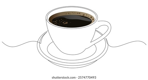 Robusta coffee vector line art design	
