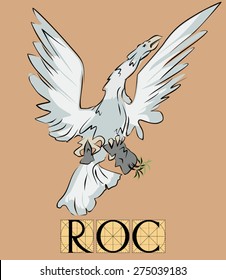 Roc bird with title