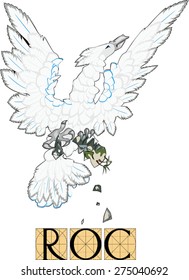 Roc bird with title