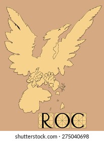 Roc bird with title