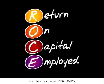 ROCE - Return On Capital Employed, acronym business concept