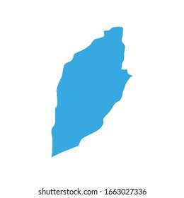 Mapa de la región de Rocha, Uruguay