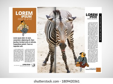 rochure, ebook or presentation mockup ready for use, vector illustration easy to editable