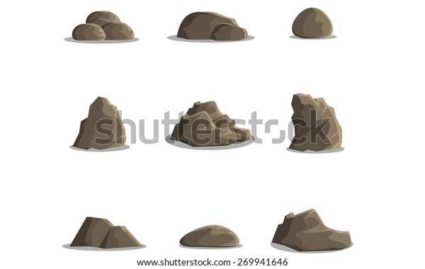 Rock Stock Vector (Royalty Free) 269941646