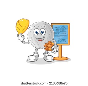 la ilustración de rock Architect. vector de caracteres