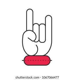 rock art icon. rock classic background. rock illustration concept. 