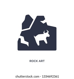 rock art icon. Simple element illustration from stone age concept. rock art editable symbol design on white background. Can be use for web and mobile.