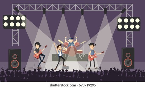 band on stage